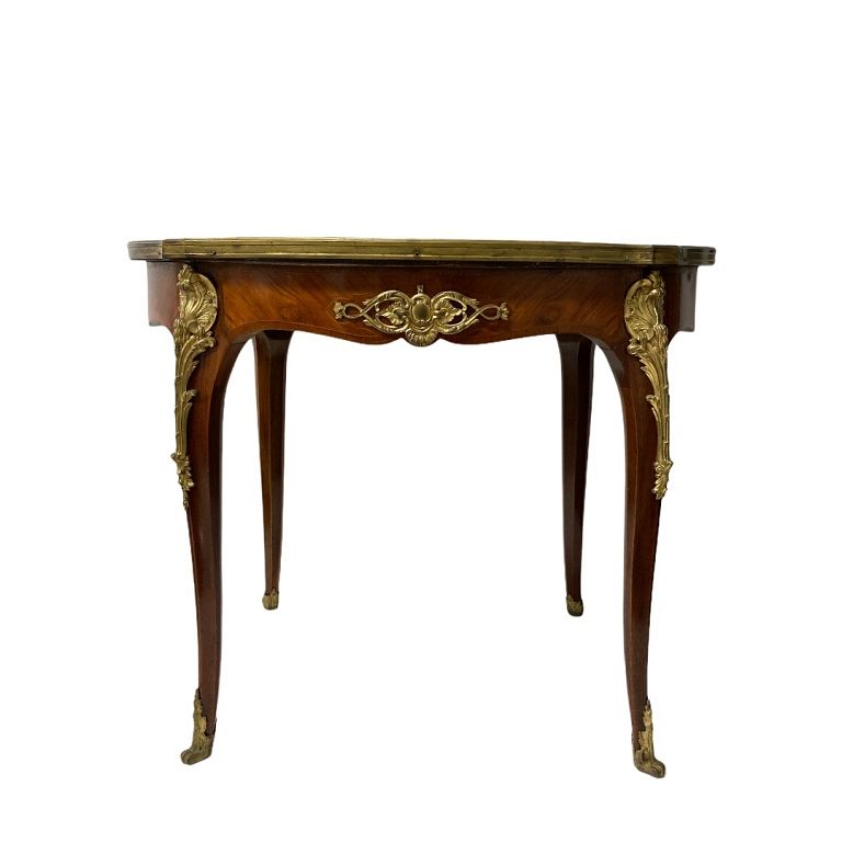 Appraisal: Antique French Marble Top French Side Table Antique French Marble