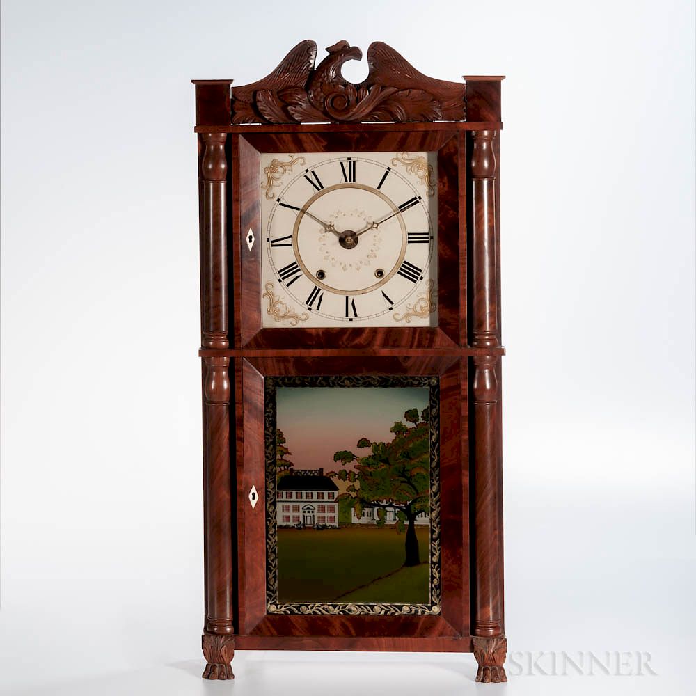 Appraisal: Eli Terry Jr Eight-day Shelf Clock Eli Terry Jr Eight-day