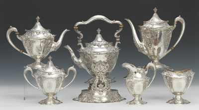 Appraisal: A Sterling Silver Coffee and Tea Service by Black Starr