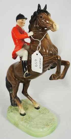 Appraisal: Beswick Huntsman on Rearing Horse Model