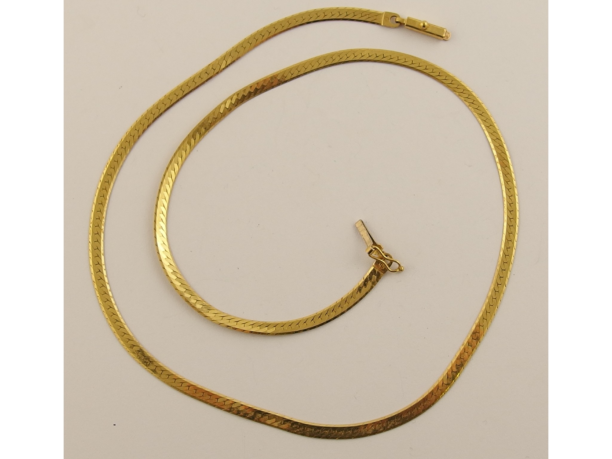 Appraisal: A ct gold chain weight approx gms