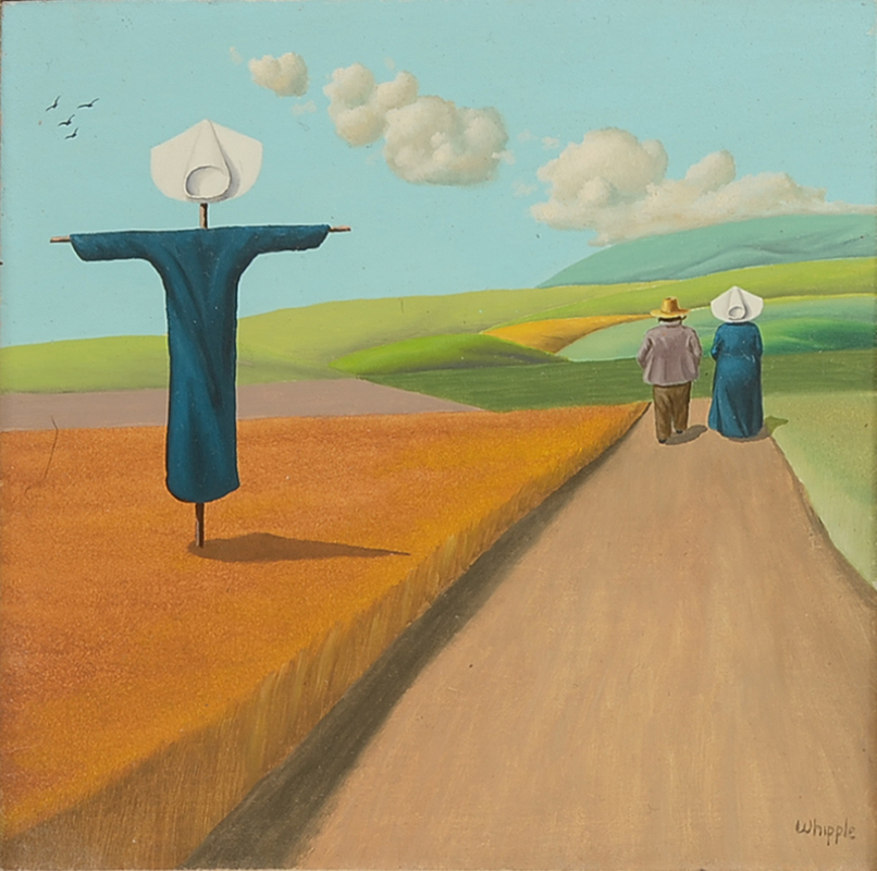 Appraisal: WHIPPLE Frank American - Nun walking along a road scarecrow