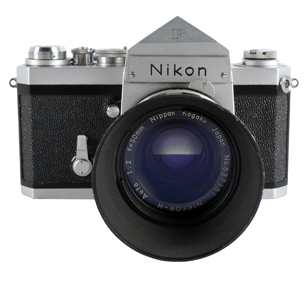 Appraisal: NIKON F WITH LENSGood condition Nikon F with Nikkor mm