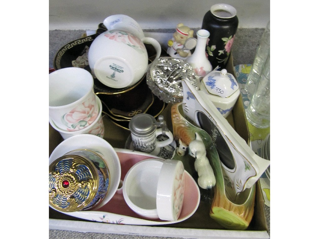 Appraisal: Tray lot of assorted ceramics to include Hornsea Aynsley etc