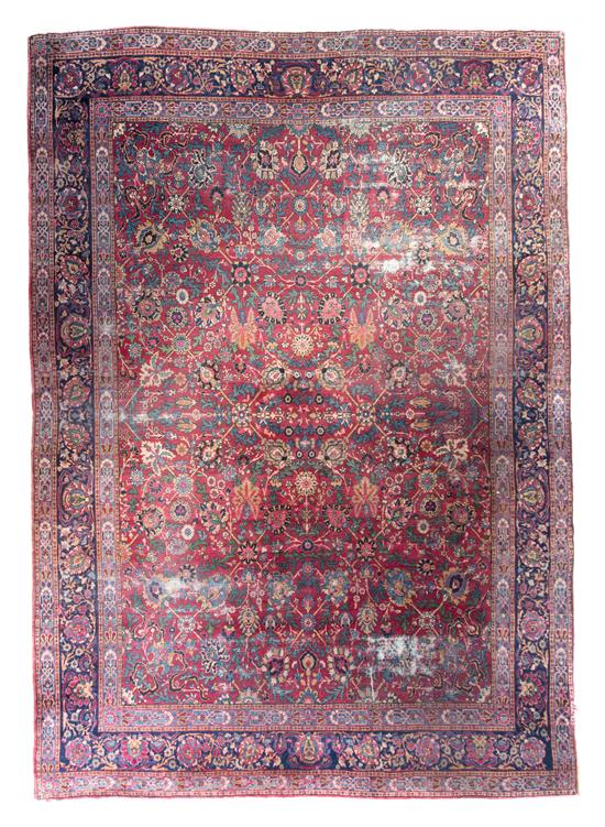 Appraisal: Sale Lot A Yezd Wool Rug early th century feet