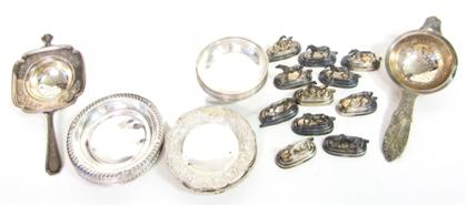 Appraisal: group of sterling silver butter pats th century