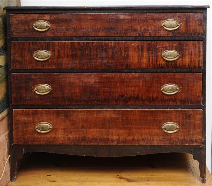 Appraisal: FEDERAL GRAIN-PAINTED CHEST OF DRAWERS The rectangular top over conforming