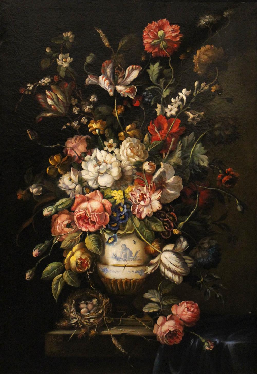 Appraisal: IDA CALZOLARI ITALIAN - FLORAL STILL LIFE Oil on canvas