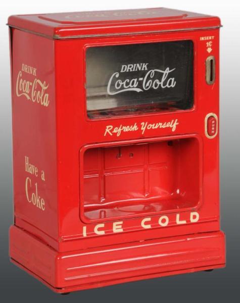 Appraisal: Linemar Coca-Cola Dispenser Savings Bank Toy Description Japanese s to