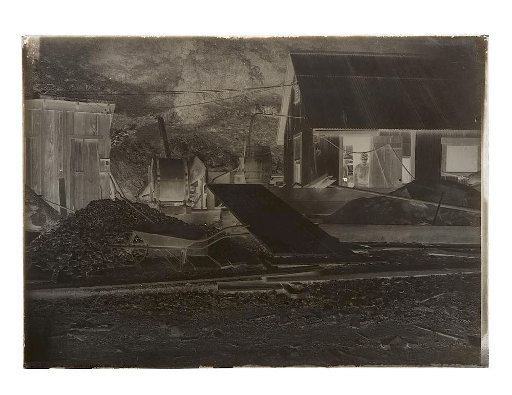 Appraisal: Glass Negatives of Alleghany Mine Twelve assorted glass negatives of