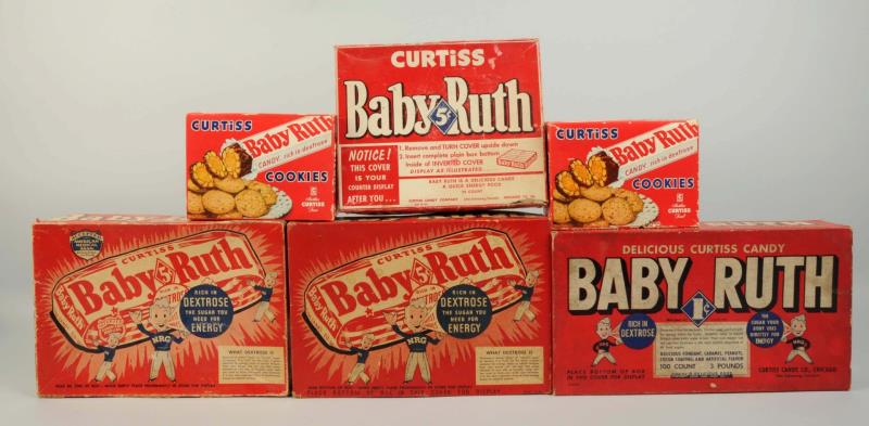 Appraisal: Lot Of Assorted Baby Ruth Candy Boxes This lot contains