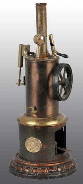 Appraisal: Ernst Plank Upright Steam Engine Description Includes burner pressure gauge