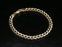 Appraisal: K Gold Link Bracelet K yellow gold man's link bracelet