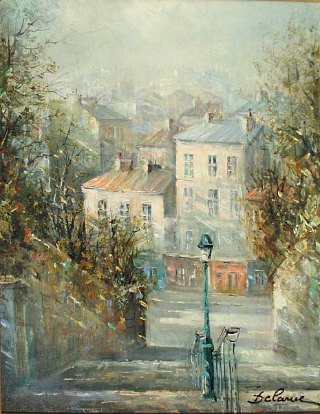 Appraisal: Lucien Delarue French born Rue du Calvaire Montmartre signed 'Delarue'