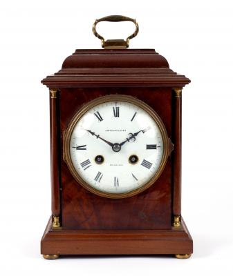 Appraisal: A mahogany arched mantel clock circa cm high