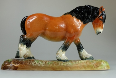 Appraisal: Royal Doulton large Shire Horse on base ''The Pride of