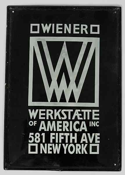 Appraisal: Wiener Werkstatte Sign America th century A Wiener Werkstatte metal