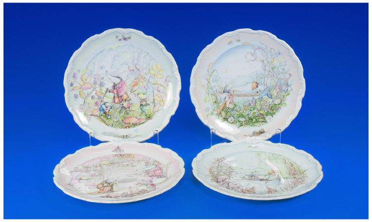 Appraisal: Royal Doulton Wind in the Willows Set of Four Plates