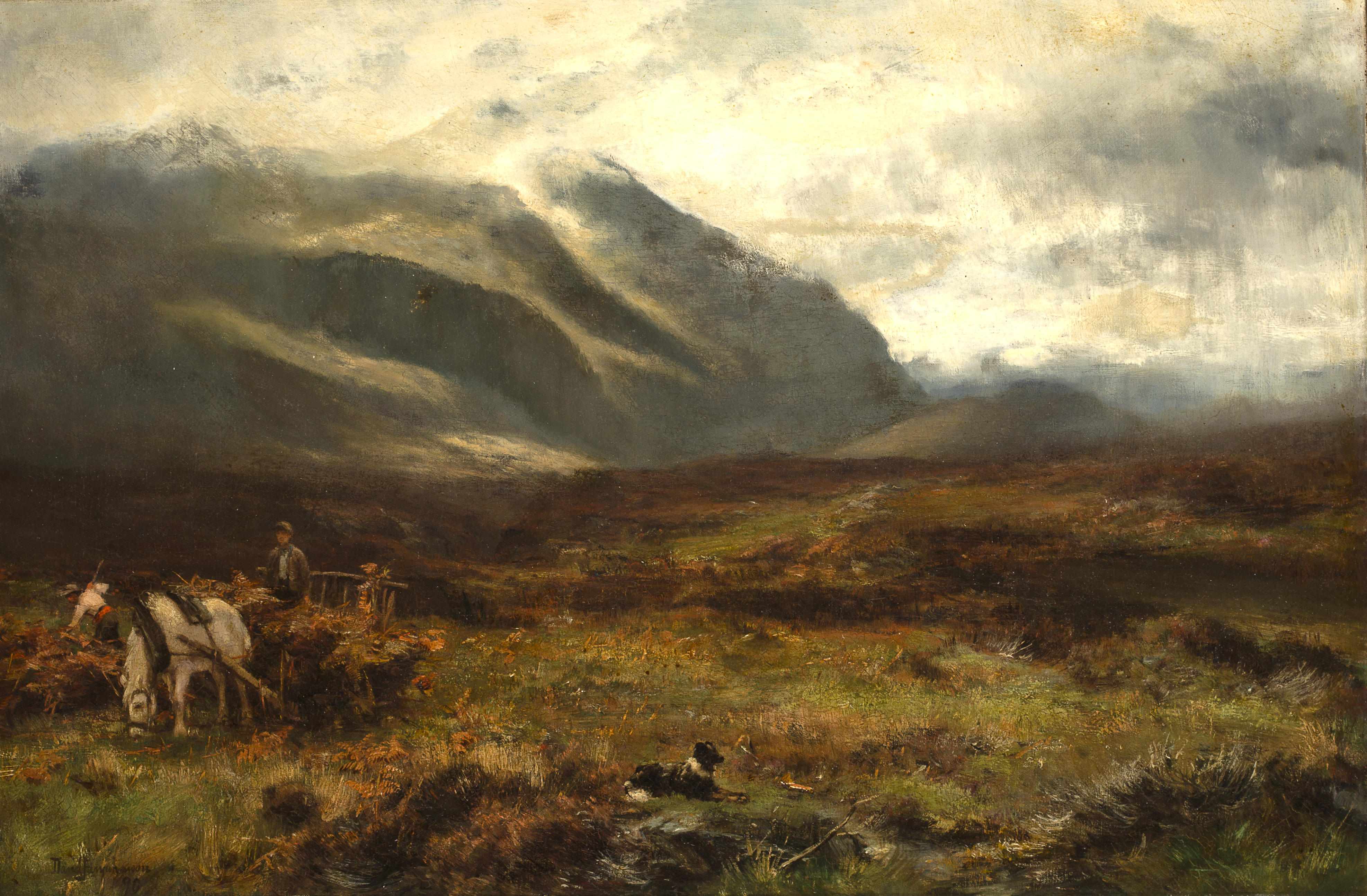 Appraisal: David Farquharson ARA ARSA RSW ROI British - Among the