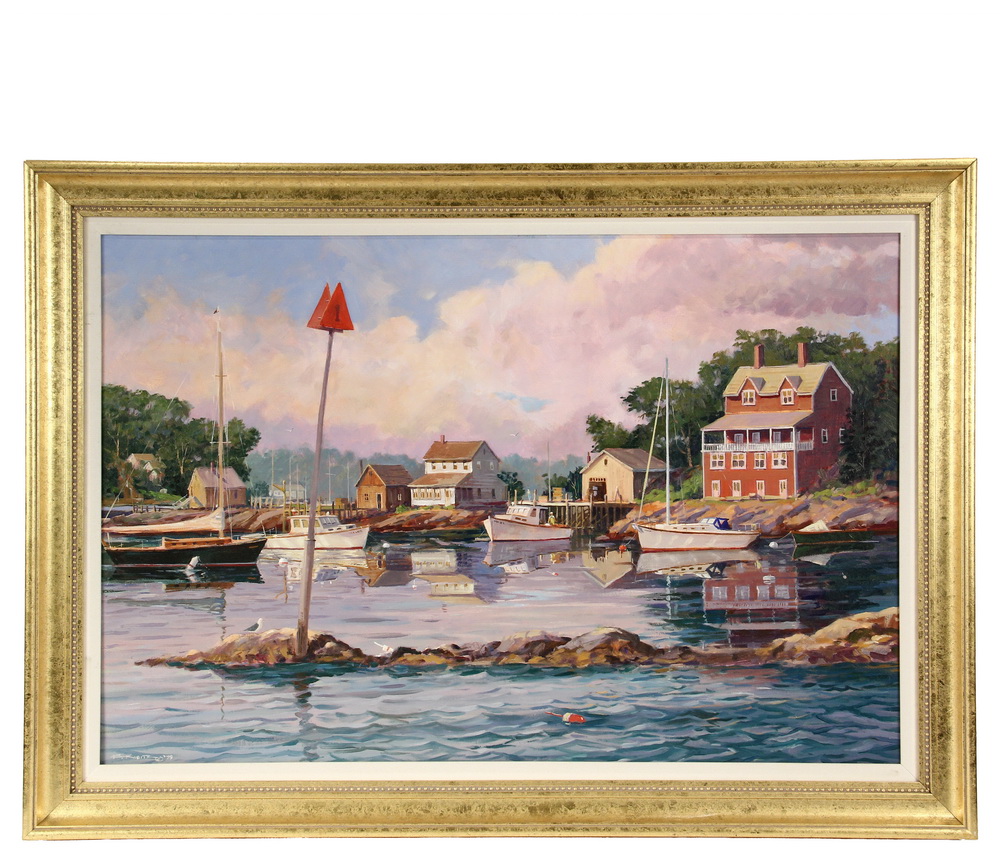 Appraisal: FREDERICK FRITZ KUBITZ Contemporary Mass - Christmas Cove Maine from