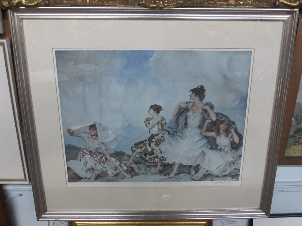 Appraisal: AFTER SIR WILLIAM RUSSELL FLINT Limited Edition reproduction signed in