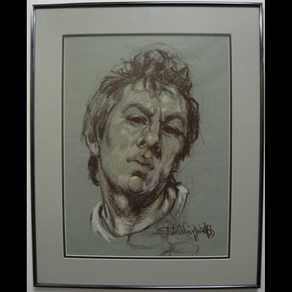 Appraisal: ARTHUR SHILLING - CANADIAN SELF PORTRAIT PASTEL DATED Sight x