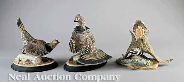 Appraisal: A Pair of Boehm Porcelain Ruffed Grouse Male and Female