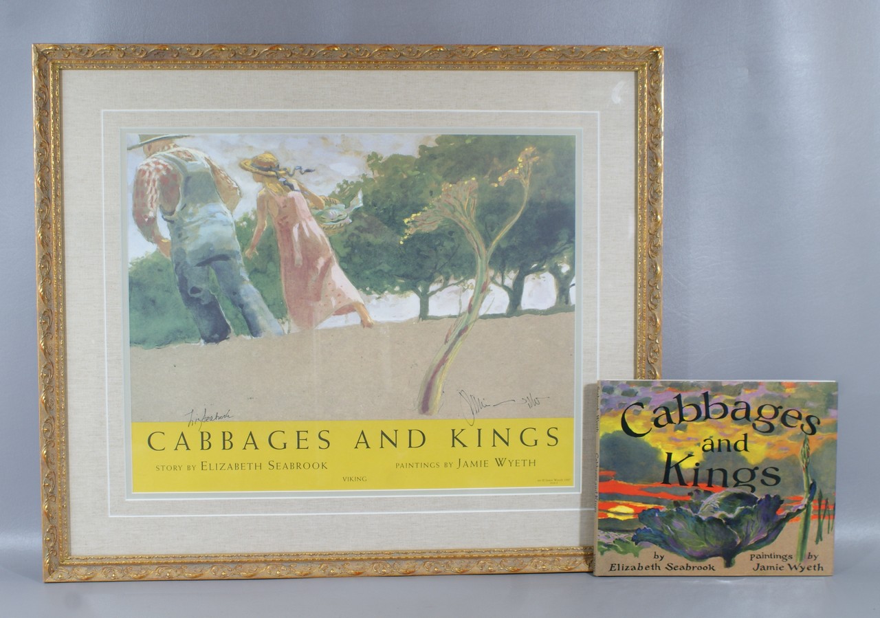 Appraisal: Jamie Wyeth Elizabeth Seabrook Cabbages and Kings inscribed book nd