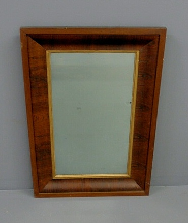 Appraisal: Mahogany framed ogee mirror x