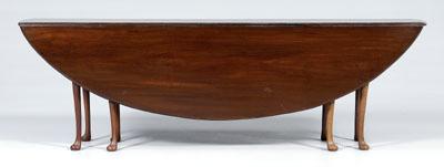 Appraisal: Queen Anne style wake table mahogany with two large drop