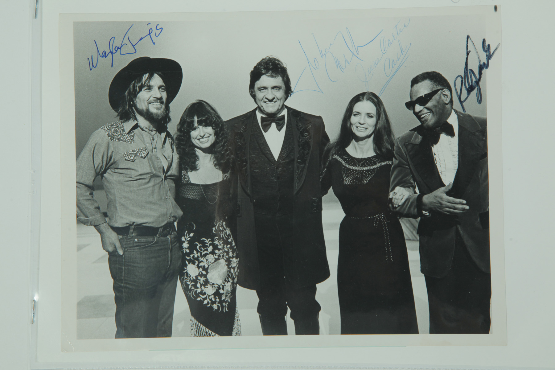 Appraisal: AUTOGRAPHED PHOTOGRAPHS INCLUDING JOHNNY CASH American th century Autographs include