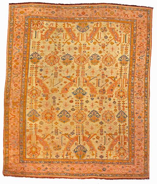 Appraisal: An Oushak carpet West Anatolia late th century size approximately