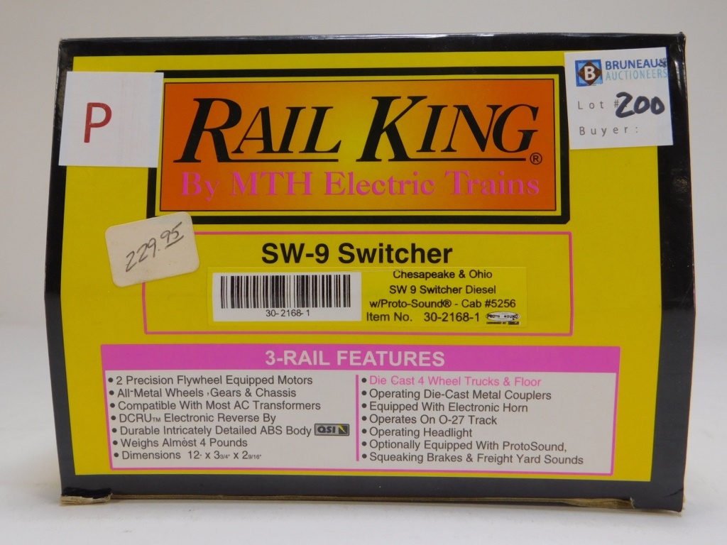 Appraisal: RAIL KING CHESAPEAKE OHIO SWITCHER DIESEL TRAIN Item no -