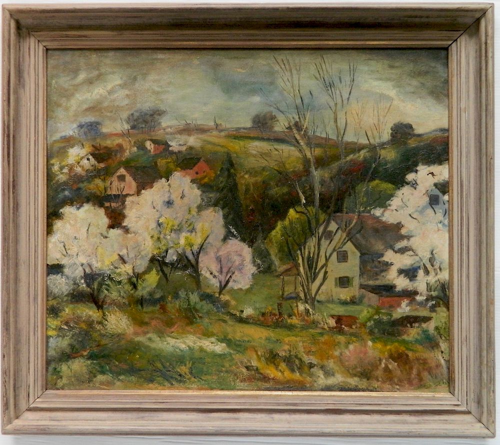 Appraisal: Schmidt oil Schmidt American th c - Summer Landscape with