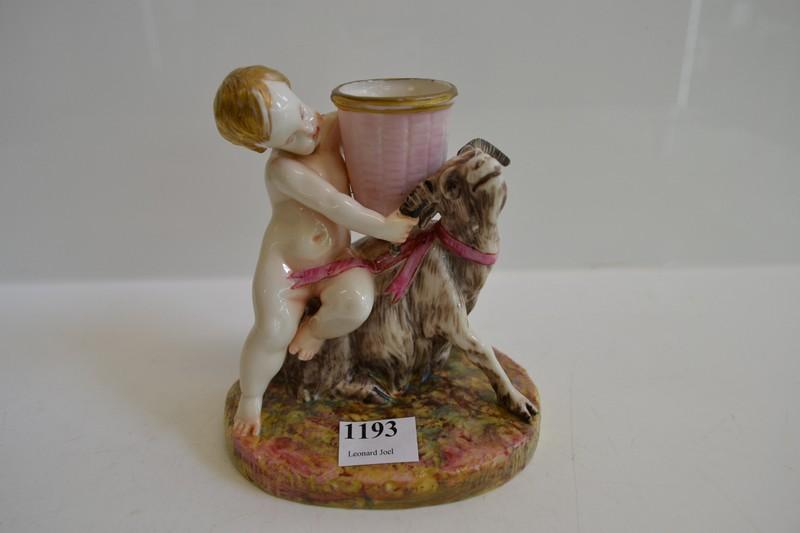 Appraisal: TH CENTURY ROYAL WORCESTER FIGURE- BOY WITH GOAT