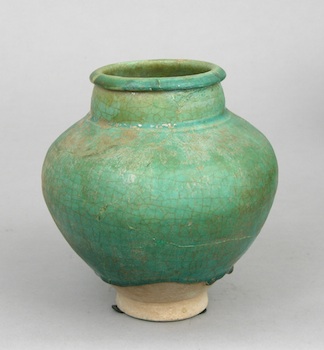 Appraisal: A Kashan Pottery Vase Persian ca th Century An earthenware