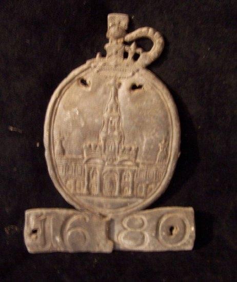 Appraisal: A lead fire insurance badge numbered cm high