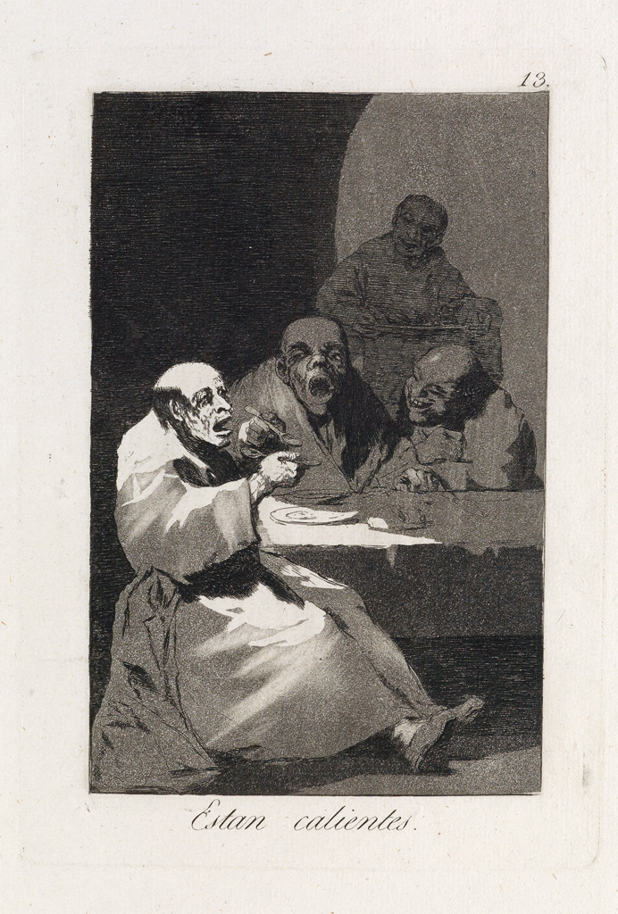 Appraisal: FRANCISCO JOS DE GOYA Est n Calientes Aquatint and etching