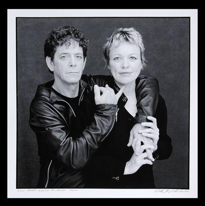 Appraisal: TIMOTHY GREENFIELD-SAUNDERS TH ST C LOU REED-LAURIE ANDERSON Photograph x