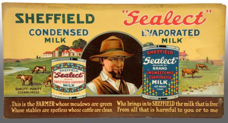 Appraisal: Shefield Condensed Milk Trolley Car Sign Description Circa to Found