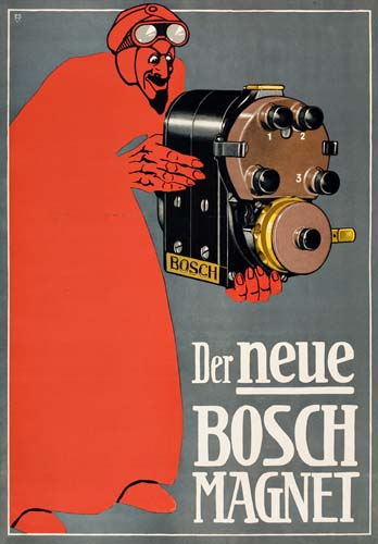 Appraisal: LUCIAN BERNHARD - DER NEUE BOSCH MAGNET Circa x inches