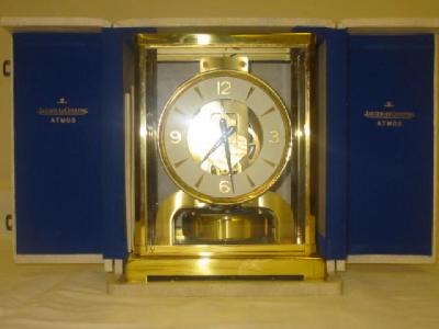 Appraisal: A JAEGAR LE COULTRE ATMOS VIIIR CLOCK the exposed movement