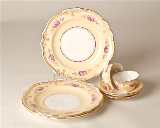 Appraisal: Twenty Two Pieces of Spode Porcelain Dinnerware having a gilt