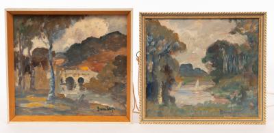 Appraisal: Ronald Ossory Dunlop - On the River Dart Devon Bridge