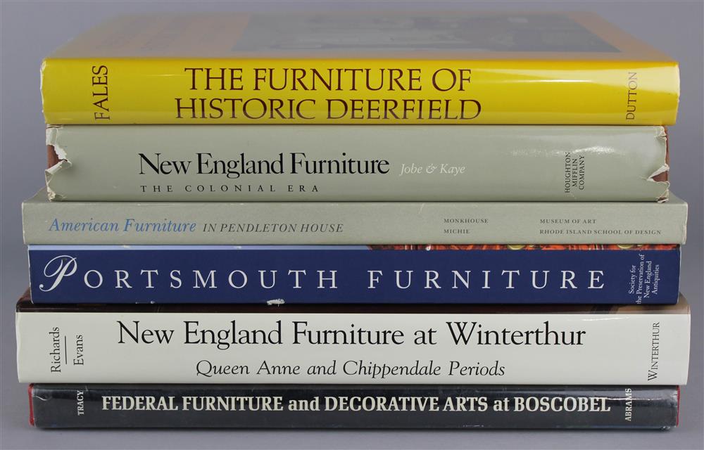 Appraisal: COLLECTION OF NEW ENGLAND FURNITURE REFERENCE BOOKS to include Nancy