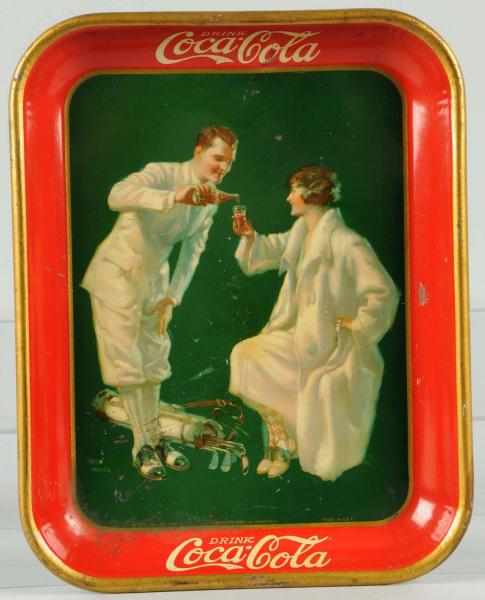 Appraisal: Coca-Cola Serving Tray Some wear and scrapes to face and