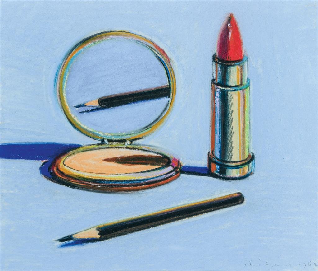 Appraisal: WAYNE THIEBAUD American b Eyebrow Pencil pastel on paper signed