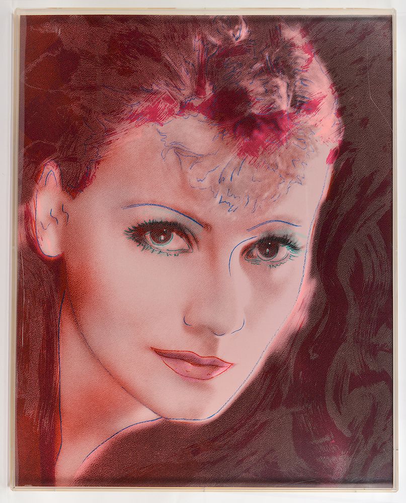 Appraisal: J Rupert Smith 'New Age' Greta Garbo Silkscreen Greta Garbo