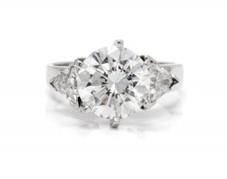 Appraisal: A Platinum and Diamond Ring dwts A Platinum and Diamond