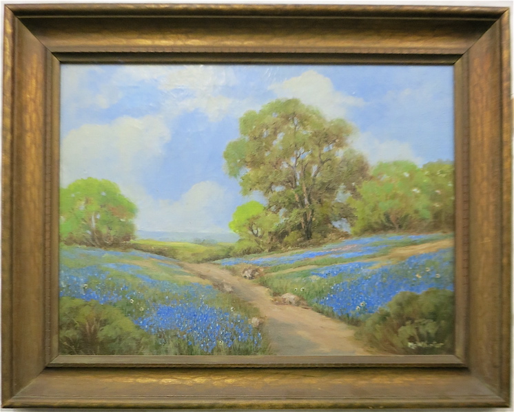 Appraisal: WILLIAM J MC WHIRTER OIL ON CANVAS Texas th century